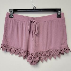 Breeze Ever Flowy Lace trim Short Pink Mauve XL